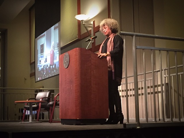 Angela Davis at Saint Louis University on February 14, 2018