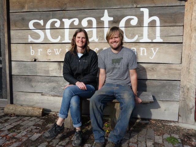 Marika Josephson and Aaron Kleidon of Scratch Brewing Company.