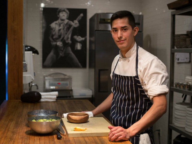 Andrew Enrique Cisneros went from the soccer field to the kitchen at Privado.