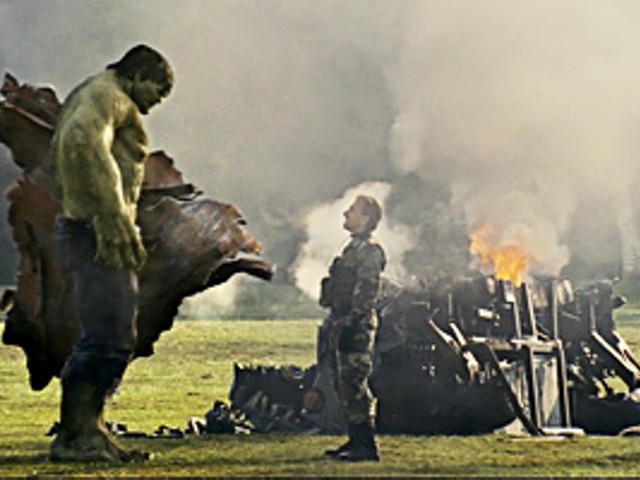 Mean, green, on the big screen: Hulk (Ed Norton) and Emil Blonsky (Tim Roth).