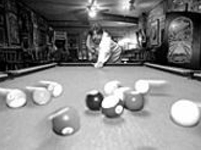 Bars function best when pool balls stay on 
    the table. Just ask Molly's owner Jeff Brayton.