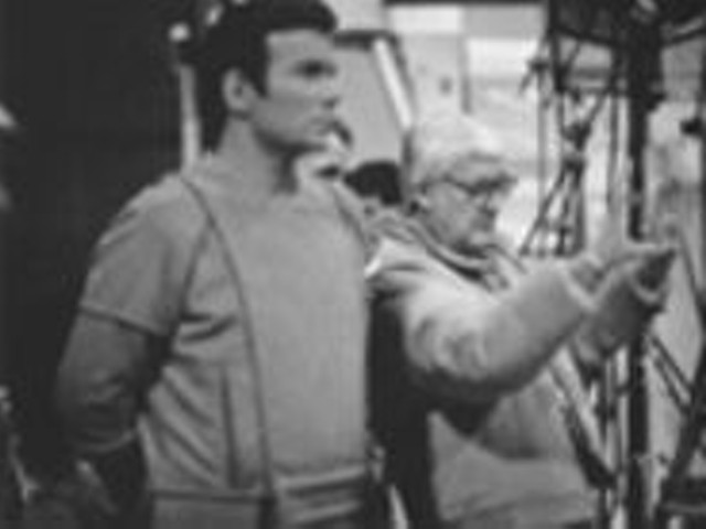 This is illogical: Capt. James T. Kirk (William Shatner) and director Robert Wise on the unhappy set of Star Trek: The Motion Picture.