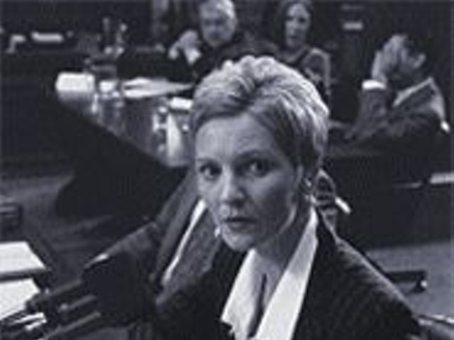 Joan Allen in The Contender, the most offensive movie of the year