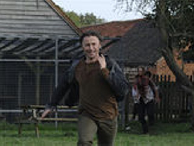 Undead again: Robert Carlyle attempts to escape some pissed-off zombies.