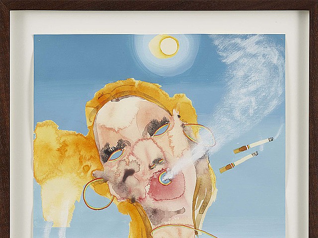 Barnaby Furnas, Girlfriend 1, 2010, watercolor and acrylic on paper.