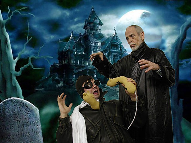 Scott McMaster and Richard Lewis experience a lesser-known biblical plague in The Abominable Dr. Phibes...in 3-D.