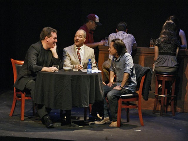 Christopher Hickey, Robert Mitchell and Alan David in "The New Testament"