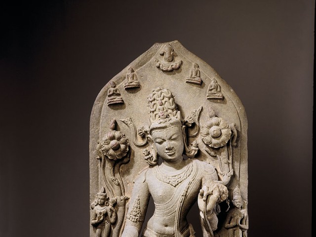 Bodhisattva Avalokitesvara in the Form of Khasarpana Lokesvara, late-eleventh or early-twelfth century, India, Bihar or Bengal.