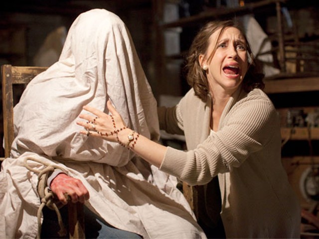 Vera Farmiga knows her way around a bed sheet in The Conjuring.