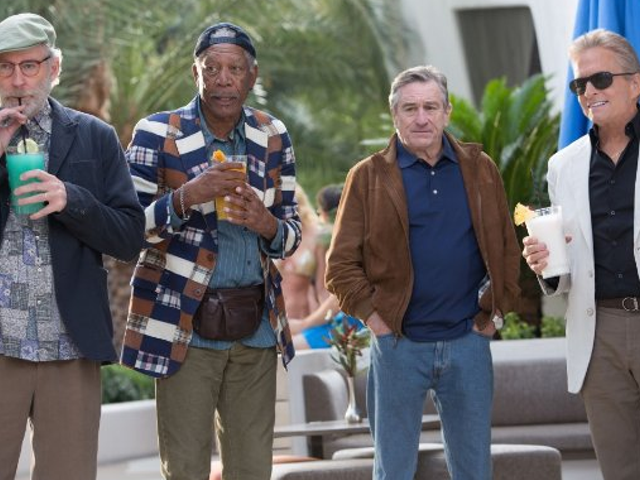Robert De Niro, Michael Douglas, Morgan Freeman and Kevin Kline in Last Vegas.