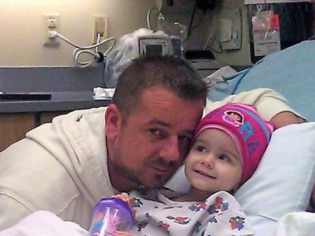 Dzevad Dizdarevic and his daughter, Ariana, who suffers from a very rare cancer.