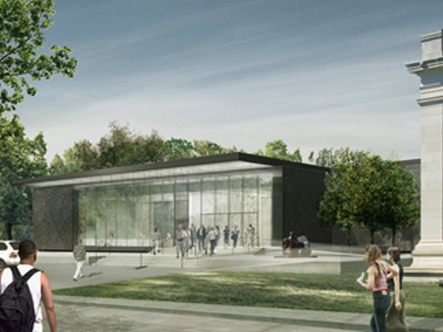 A rendering of the 200,000 square-foot addition to be attached to the rear of the Saint Louis Art Museum.