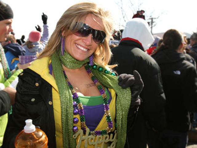Scene from Mardi Gras 2009, February 21 in Soulard. This year's parade kicks off at 11 a.m. in front of Busch Stadium.