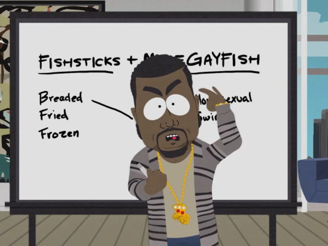 Kanye does not put Asian Carp in his mouth.