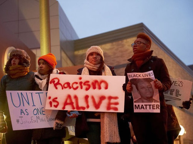 Minneapolis was just one of many cities to stage demonstrations in support of Ferguson.