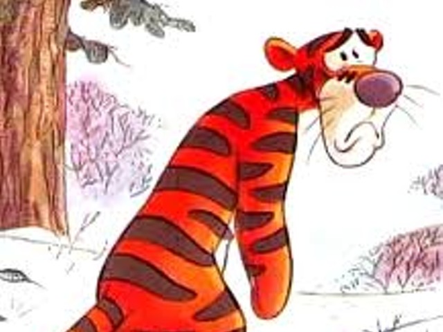Have you ever seen such a sad Tiger -- or Tigger -- before in your life? Well, you should have been watching the game last night.
