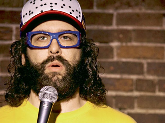 Judah Friedlander, lover and hater of Imo's Pizza.