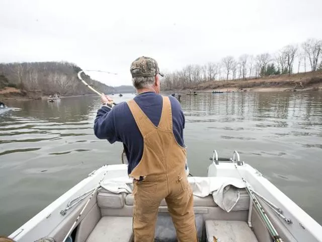 Fishing for paddlefish is legal. Harvesting their eggs and selling them as caviar is not