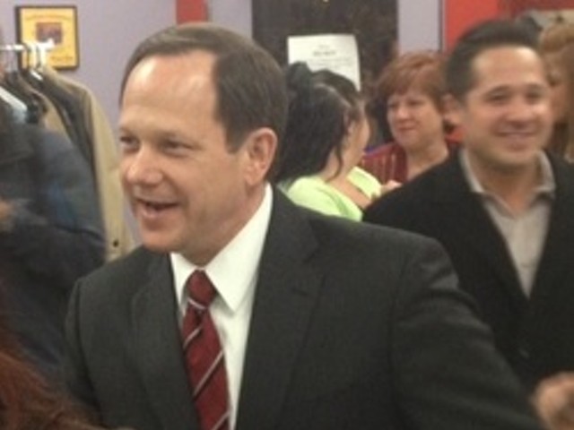 Francis Slay on election night in April.