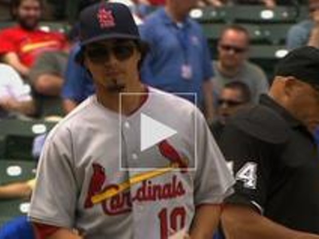 No matter how well he pitched, this will always be the highlight of Kyle Lohse's Cardinal career.&nbsp;