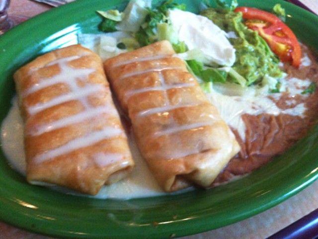 Guess Where I'm Eating this Chimichanga and Win $10 to La Tejana Taqueria [Updated]!