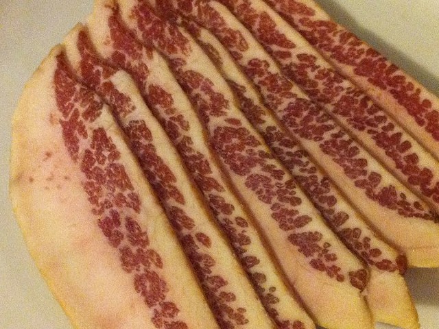 Jowl bacon in the raw!