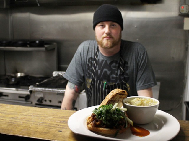 Executive chef Jimmy Hippchen in the Crow's Nest kitchen