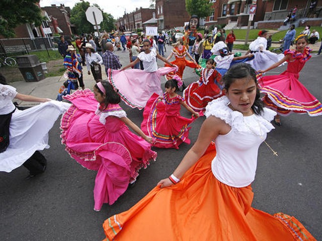 A photo from last year's Cherokee Street Cinco de Mayo parade