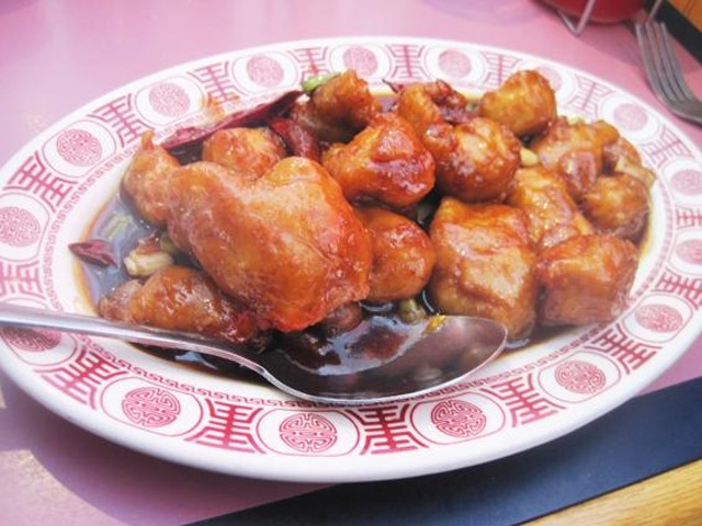 The General Tso's chicken at Shu Feng