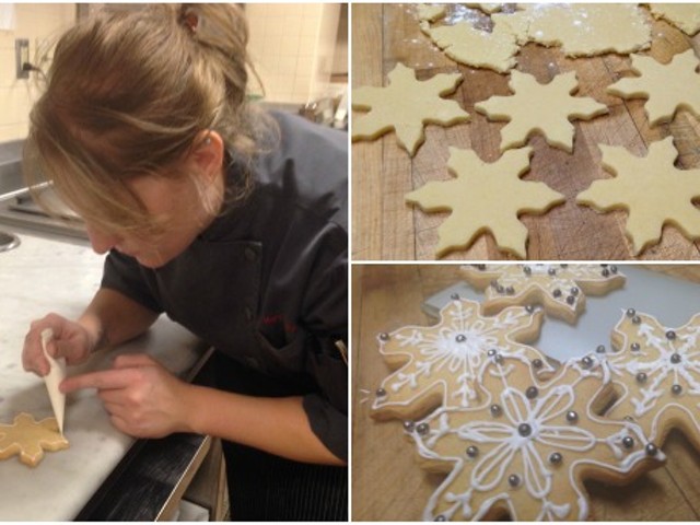 Chef Mary Boehne hard at work on Cielo's cookies. | Kelsey Power