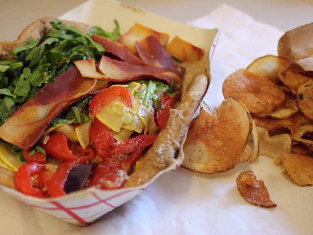 Guess Where I'm Eating this Sandwich and Win $25 to Olympia Kebob House & Taverna [Updated]!