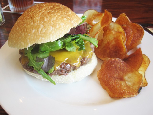 The acclaimed burger at Newstead Tower Public House
