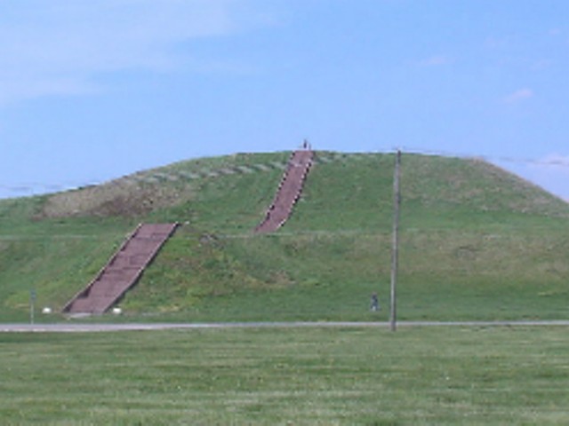 Monks Mound, presumably built under the influence of black drink.