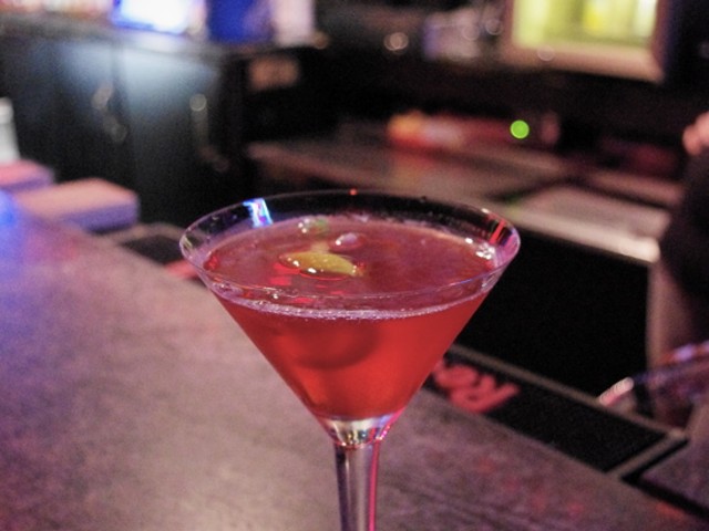 Proceed with caution? Nah, we'll have Nikki Llewellyn's risqu&eacute; martini!