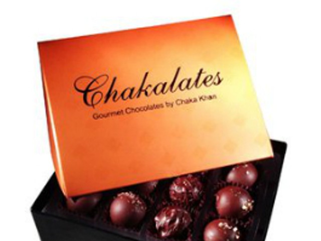 "Chakalates" chocolate by Chaka Khan.