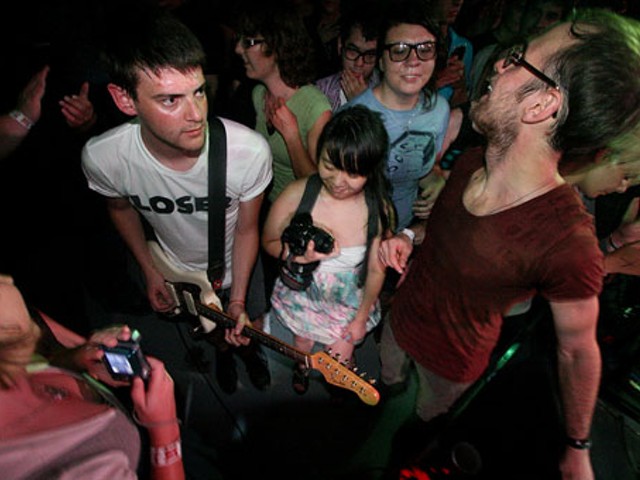 Los Campesinos! From last night's show at the Firebird. See more photos from last night.