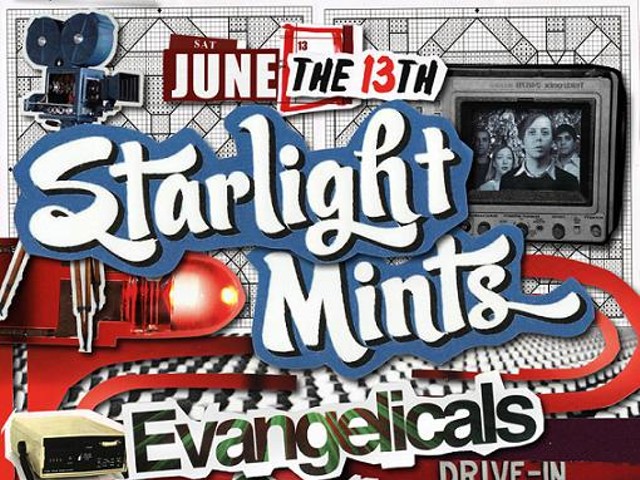 Show Flyer: Starlight Mints, Evangelicals and Gentleman Auction House at the Firebird, Saturday, June 13