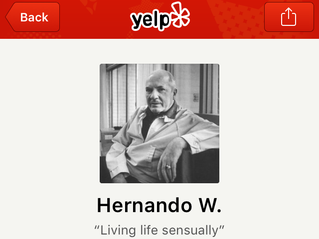 Hernando W. described his "sensual" experiences at St. Louis businesses in a series of unforgettable Yelp reviews.