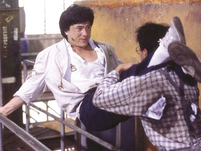 Jackie Chan fights his way through criminals and thugs in Police Story and Police Story 2 at the Webster Film Series.