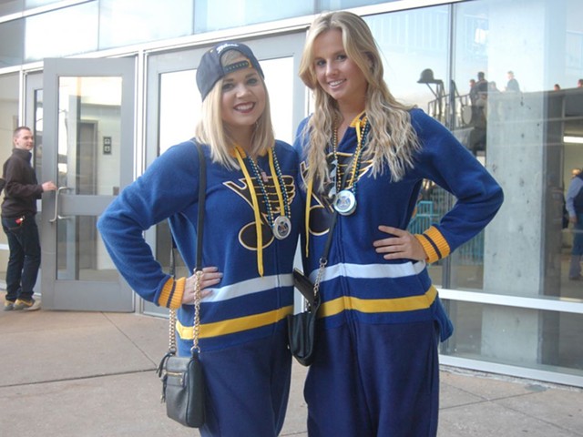 Blues fans everywhere are wearing the official outfit of summer.