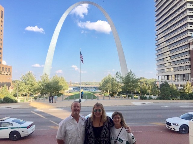 JD Edge, Beth Radtke and Bernie Walker took in the sights in St. Louis after U2 canceled its show at the Dome at America's Center.