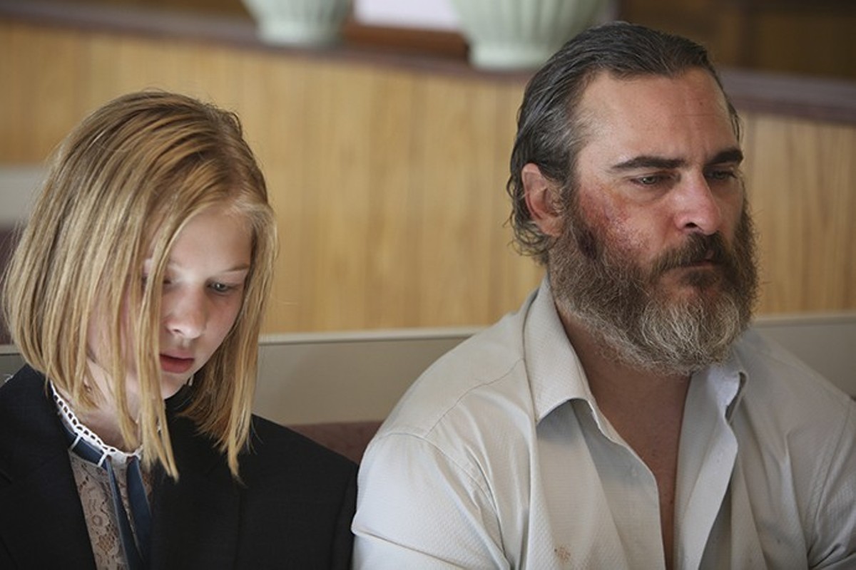 Joaquin Phoenix and Ekaterina Samsonov in You Were Never Really Here.