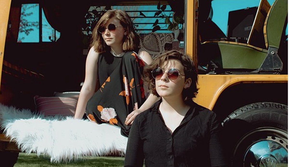 At ten and thirteen, respectively, Emma (left) and Olivia Burney have already written a host of songs.