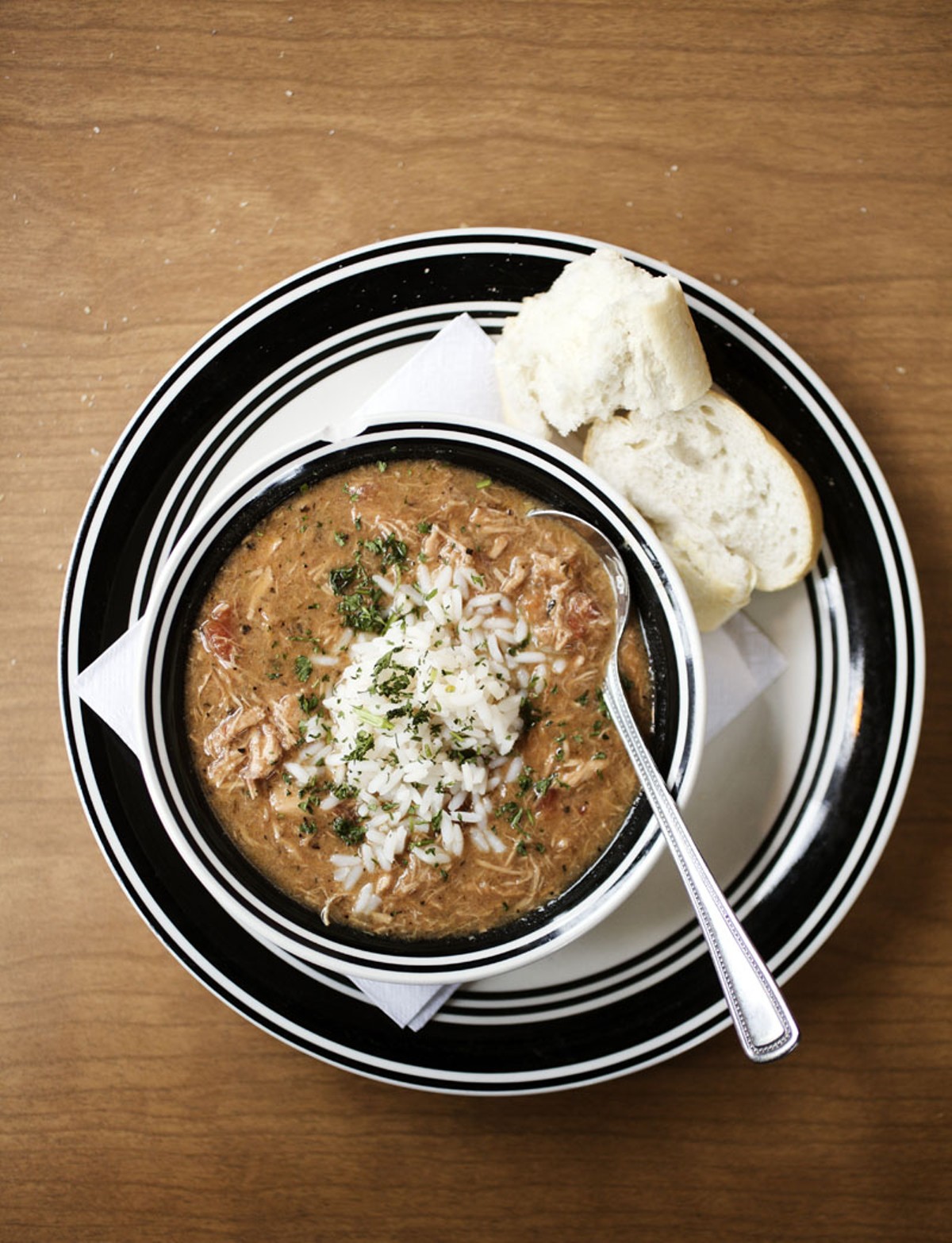 Riverbend's chicken and andouille gumbo.