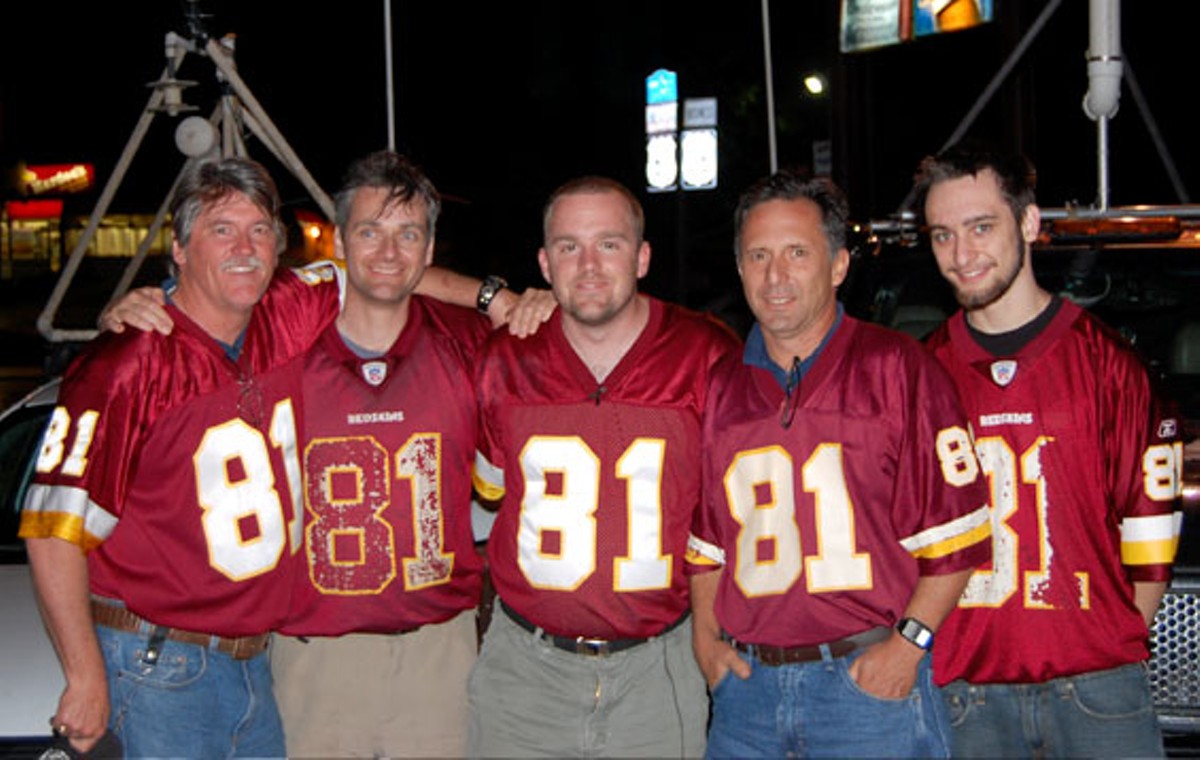 Team TWISTEX after a May 13, 2009, Kirksville intercept. From left: Ed Grubb, Carl Young, Tony Laubach, Tim&nbsp;Samaras&nbsp;and Paul&nbsp;Samaras.