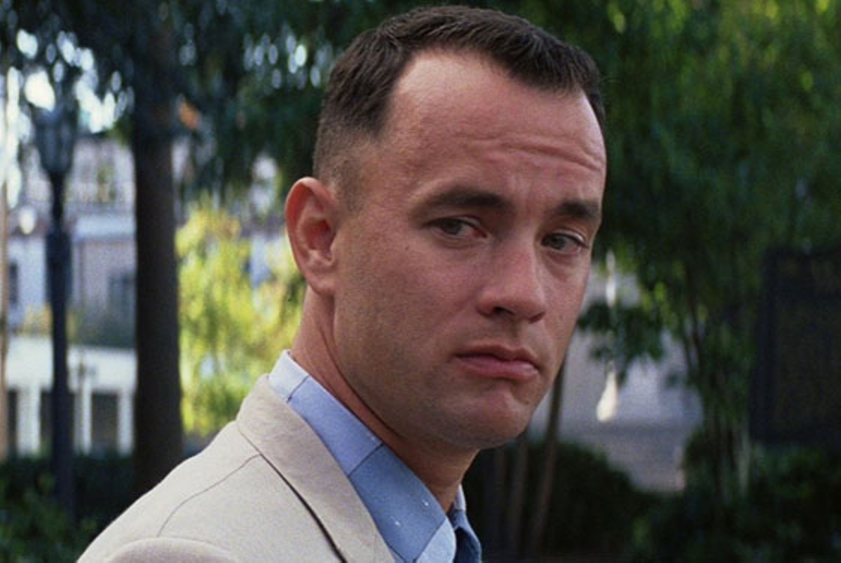Tom Hanks in Forrest Gump.