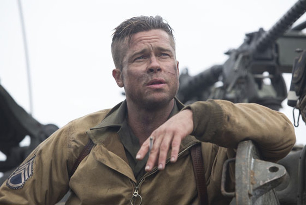Brad Pitt in Columbia Pictures' Fury.