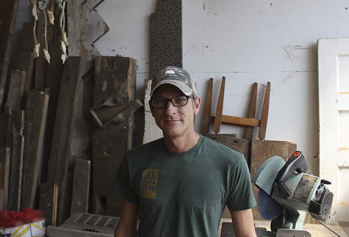 From sales to farming to art: Justin Leszcz doesn't mind switching careers.