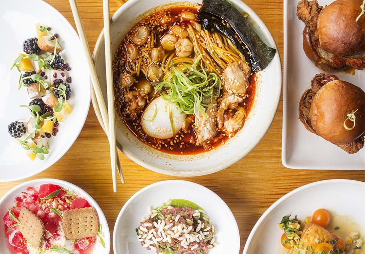 Vista's "pozole ramen" gives an Asian twist to the Mexican classic.