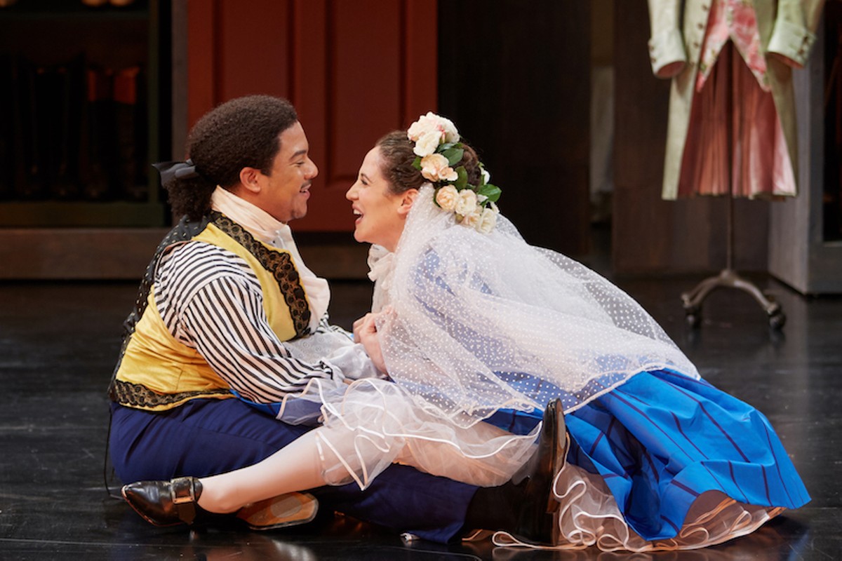 Figaro (Aubrey Allicock) and Susanna (Monica Dewey) want only to wed, but complications ensue.